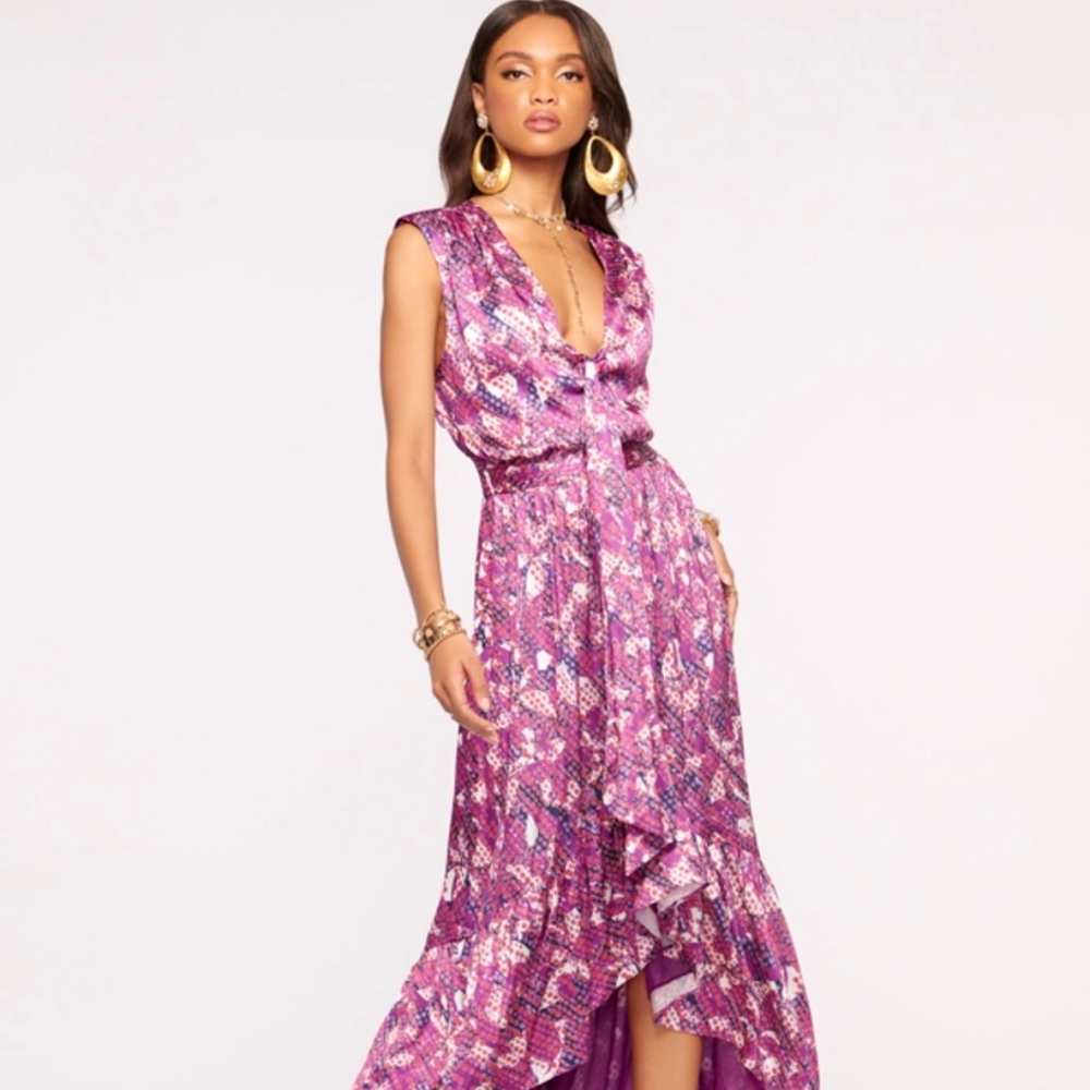 Ramy Brook Berlin V-neck Midi Dress